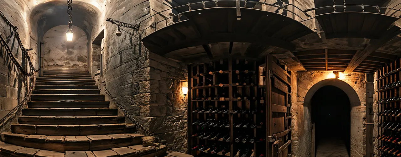 Chilling Cellar: an 8192 × 4096 equirectangular 360° panorama