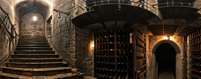 Chilling Cellar: an 8192 × 4096 equirectangular 360° panorama from the haunted packs