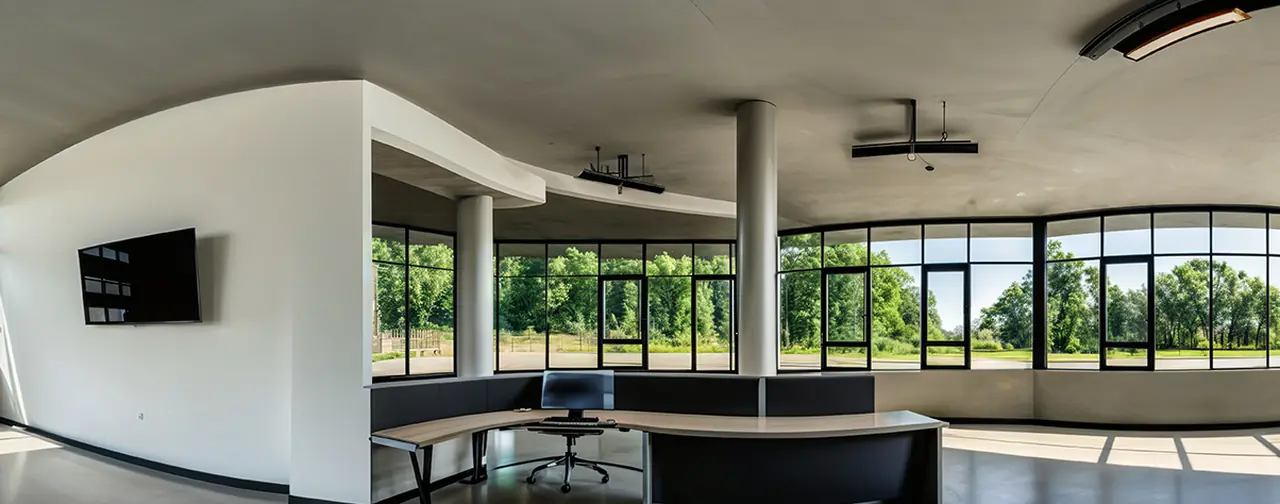 Modern Office: an 8192 × 4096 equirectangular 360° panorama