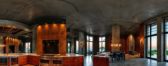 A Lavish Mansion: an 8192 × 4096 equirectangular 360° panorama from the interiors packs